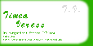 timea veress business card